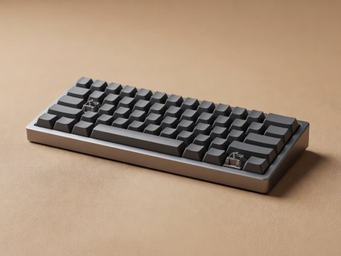 3D render of a keyboard and notepad on a warm plain desk surface, ready for workflow planning